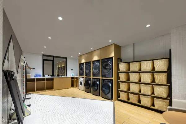 Hotel public laundry room display picture